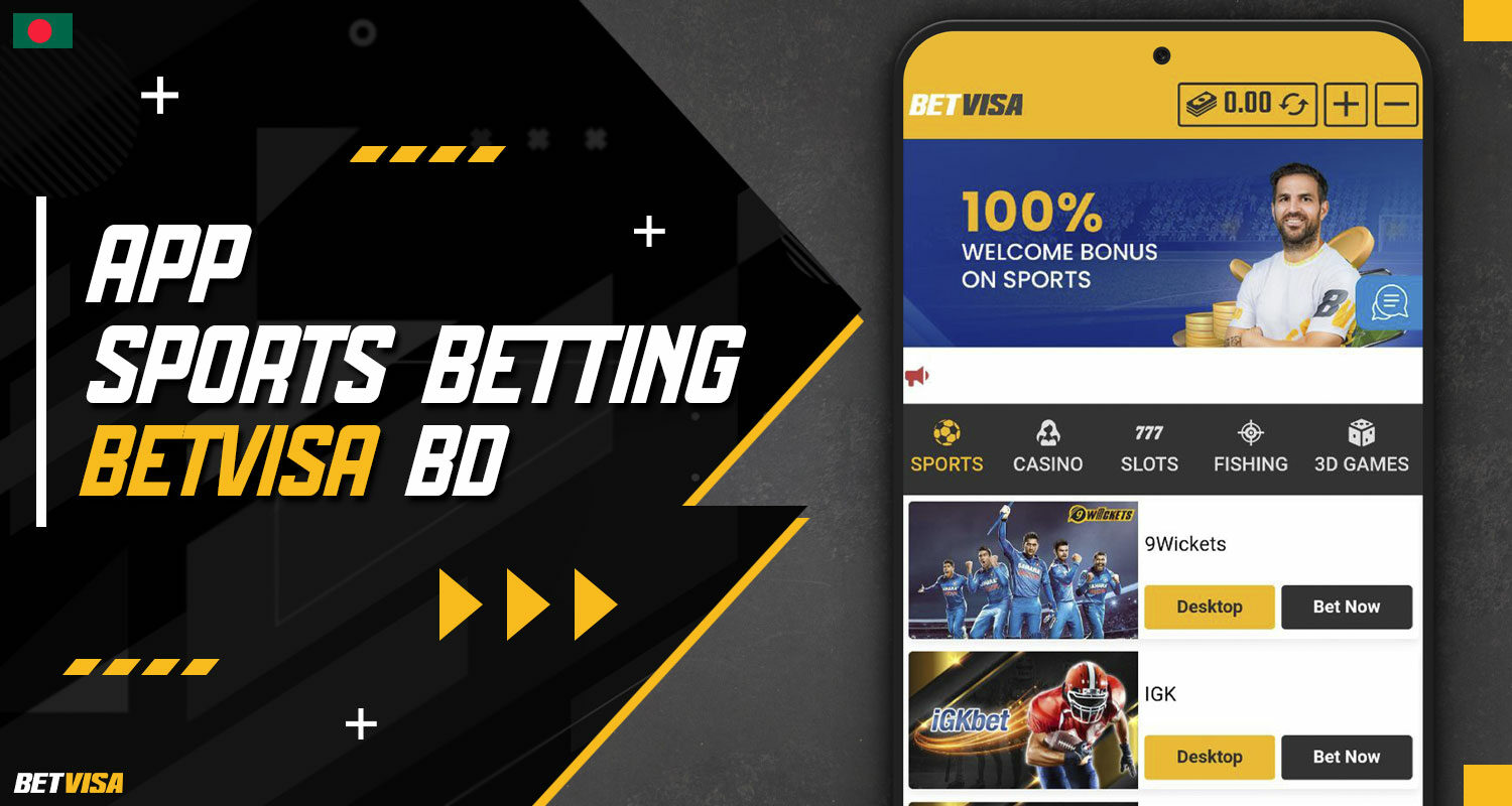 Detailed description of the Sports section in the BetVisa Bangladesh app