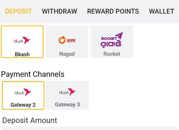betvisa bd com app payment options for betvisa bd app deposit methods how to deposit on betvisa in bangladesh step 3