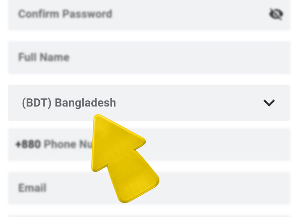 betvisa bd com অ্যাপ betvisa অ্যাপ রেজিস্ট্রেশন ধাপ 2